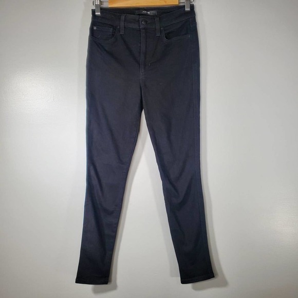 Joe's Jeans The Charlie High Rise Skinny Ankle Jeans Black Size 25 - Picture 2 of 12